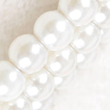 Maxbell White Pearl Beads Clothes Hanger Coat Hanger Elegant Metal for Pets Baby Dog