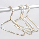 Maxbell White Pearl Beads Clothes Hanger Coat Hanger Elegant Metal for Pets Baby Dog