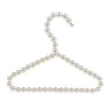 Maxbell White Pearl Beads Clothes Hanger Coat Hanger Elegant Metal for Pets Baby Dog