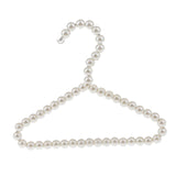 Maxbell White Pearl Beads Clothes Hanger Coat Hanger Elegant Metal for Pets Baby Dog