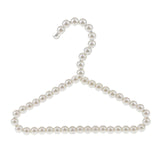 Maxbell White Pearl Beads Clothes Hanger Coat Hanger Elegant Metal for Pets Baby Dog