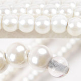 Maxbell White Pearl Beads Clothes Hanger Coat Hanger Elegant Metal for Pets Baby Dog