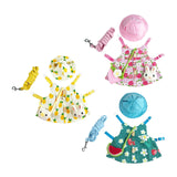 Maxbell Rabbit Vest Harness Leash Set Pet Clothes Costume for Ferret Pet Supplies Yellow