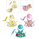 Maxbell Rabbit Vest Harness Leash Set Pet Clothes Costume for Ferret Pet Supplies Yellow