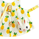 Maxbell Rabbit Vest Harness Leash Set Pet Clothes Costume for Ferret Pet Supplies Yellow