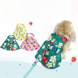 Maxbell Rabbit Vest Harness Leash Set Pet Clothes Costume for Ferret Pet Supplies Blue