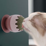Maxbell cat Snacks Catnip Adhesive Treats Toy ball Wall Mount Interactive Red