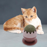 Maxbell cat Snacks Catnip Adhesive Treats Toy ball Wall Mount Interactive Red