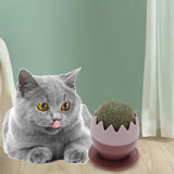 Maxbell cat Snacks Catnip Adhesive Treats Toy ball Wall Mount Interactive Red