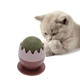 Maxbell cat Snacks Catnip Adhesive Treats Toy ball Wall Mount Interactive Red