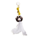 Maxbell Hanging Cat Feather Toy Cat Teaser Indoor Cats Catcher Interactive Cat Toys Claw Black