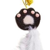 Maxbell Hanging Cat Feather Toy Cat Teaser Indoor Cats Catcher Interactive Cat Toys Claw Black