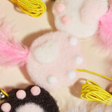 Maxbell Hanging Cat Feather Toy Cat Teaser Indoor Cats Catcher Interactive Cat Toys Pink Claw