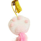 Maxbell Hanging Cat Feather Toy Cat Teaser Indoor Cats Catcher Interactive Cat Toys Claw White