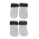 Maxbell 4x Pets Foot Covers Anti Scratch Adjustable Bath Washing Pet Supplies gray S