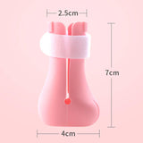 Maxbell 4 Pieces Cat Claw Covers Silicone Adjustable Cat Boots for Bathing Grooming Pink