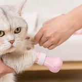 Maxbell 4 Pieces Cat Claw Covers Silicone Adjustable Cat Boots for Bathing Grooming Pink