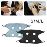 Maxbell Pet Grooming Hammock Cat Dog Restraint Bag Puppy Holder Nail Clipping Blue 81cmx48cm S