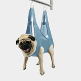 Maxbell Pet Grooming Hammock Cat Dog Restraint Bag Puppy Holder Nail Clipping Blue 81cmx48cm S