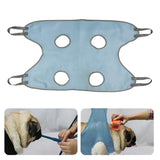 Maxbell Pet Grooming Hammock Cat Dog Restraint Bag Puppy Holder Nail Clipping Blue 81cmx48cm S