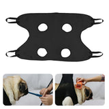 Maxbell Pet Grooming Hammock Cat Dog Restraint Bag Puppy Holder Nail Clipping Black 92cmx52cm M