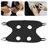 Maxbell Pet Grooming Hammock Cat Dog Restraint Bag Puppy Holder Nail Clipping Black 92cmx52cm M