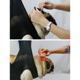 Maxbell Pet Grooming Hammock Cat Dog Restraint Bag Puppy Holder Nail Clipping Black 99cmx56cm L