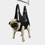 Maxbell Pet Grooming Hammock Cat Dog Restraint Bag Puppy Holder Nail Clipping Black 99cmx56cm L