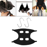 Maxbell Multi Functional Cat Grooming Hammock Helper Restraint Towel Bag for Puppy S Black