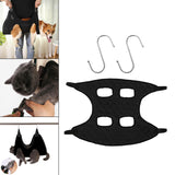 Maxbell Multi Functional Cat Grooming Hammock Helper Restraint Towel Bag for Puppy S Black