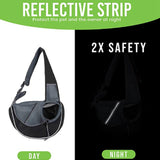 Maxbell Dog Sling Carrier Dog Satchel Carrier Bag Portable Breathable Shoulder Bag M