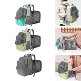 Maxbell Pet Carrier Backpack Expandable Dog Backpack for Traveling Cats Small Dogs Blue