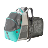 Maxbell Pet Carrier Backpack Expandable Dog Backpack for Traveling Cats Small Dogs Blue