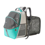 Maxbell Pet Carrier Backpack Expandable Dog Backpack for Traveling Cats Small Dogs Blue