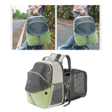 Maxbell Pet Carrier Backpack Expandable Dog Backpack for Traveling Cats Small Dogs Green