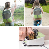 Maxbell Pet Carrier Backpack Expandable Dog Backpack for Traveling Cats Small Dogs Green