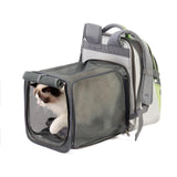 Maxbell Pet Carrier Backpack Expandable Dog Backpack for Traveling Cats Small Dogs Green