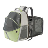 Maxbell Pet Carrier Backpack Expandable Dog Backpack for Traveling Cats Small Dogs Green