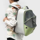 Maxbell Pet Carrier Backpack Expandable Dog Backpack for Traveling Cats Small Dogs Green