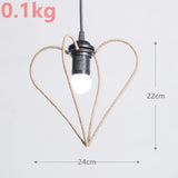 Maxbell Pendant Lamp Shade Decoration Woven for Bedroom Dining Room Living Room 24cmx22cm