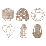 Maxbell Pendant Lamp Shade Decoration Woven for Bedroom Dining Room Living Room 24cmx22cm