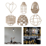 Maxbell Pendant Lamp Shade Decoration Woven for Bedroom Dining Room Living Room 24cmx22cm