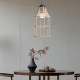 Maxbell Pendant Lamp Shade Decoration Woven for Bedroom Dining Room Living Room 13.5cmx24cm