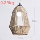 Maxbell Pendant Lamp Shade Decoration Woven for Bedroom Dining Room Living Room 19.5cmx25.5cm