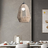 Maxbell Pendant Lamp Shade Decoration Woven for Bedroom Dining Room Living Room 19.5cmx25.5cm