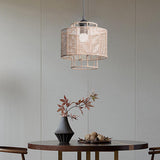 Maxbell Pendant Lamp Shade Decoration Woven for Bedroom Dining Room Living Room 23cmx22cm