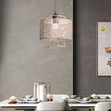 Maxbell Pendant Lamp Shade Decoration Woven for Bedroom Dining Room Living Room 23cmx22cm