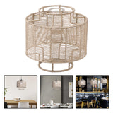 Maxbell Pendant Lamp Shade Decoration Woven for Bedroom Dining Room Living Room 23cmx22cm