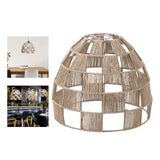 Maxbell Pendant Lamp Shade Decoration Woven for Bedroom Dining Room Living Room 29.5cmx25cm