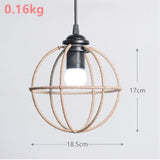 Maxbell Pendant Lamp Shade Decoration Woven for Bedroom Dining Room Living Room 18.5cmx17cm